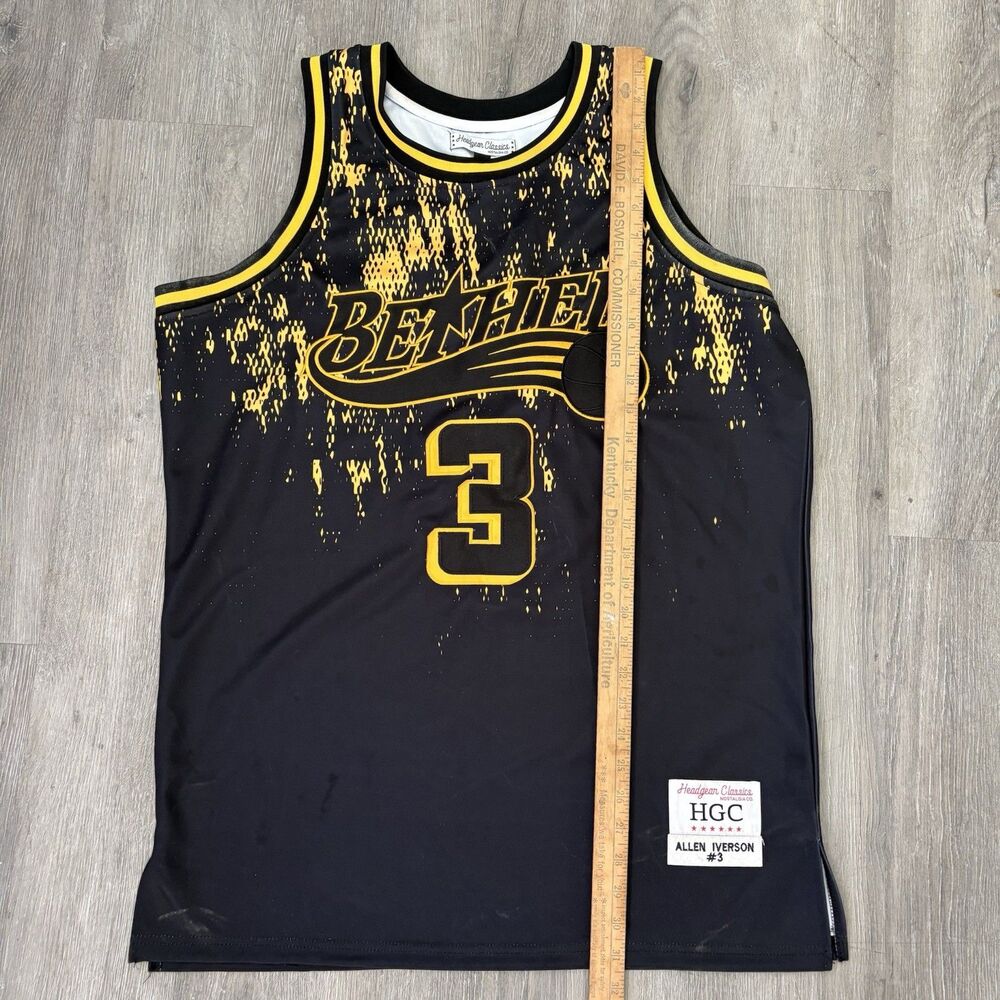 Headgear Classics Allen Iverson Bethel High School Basketball Jersey 3 XL - Picture 2 of 6